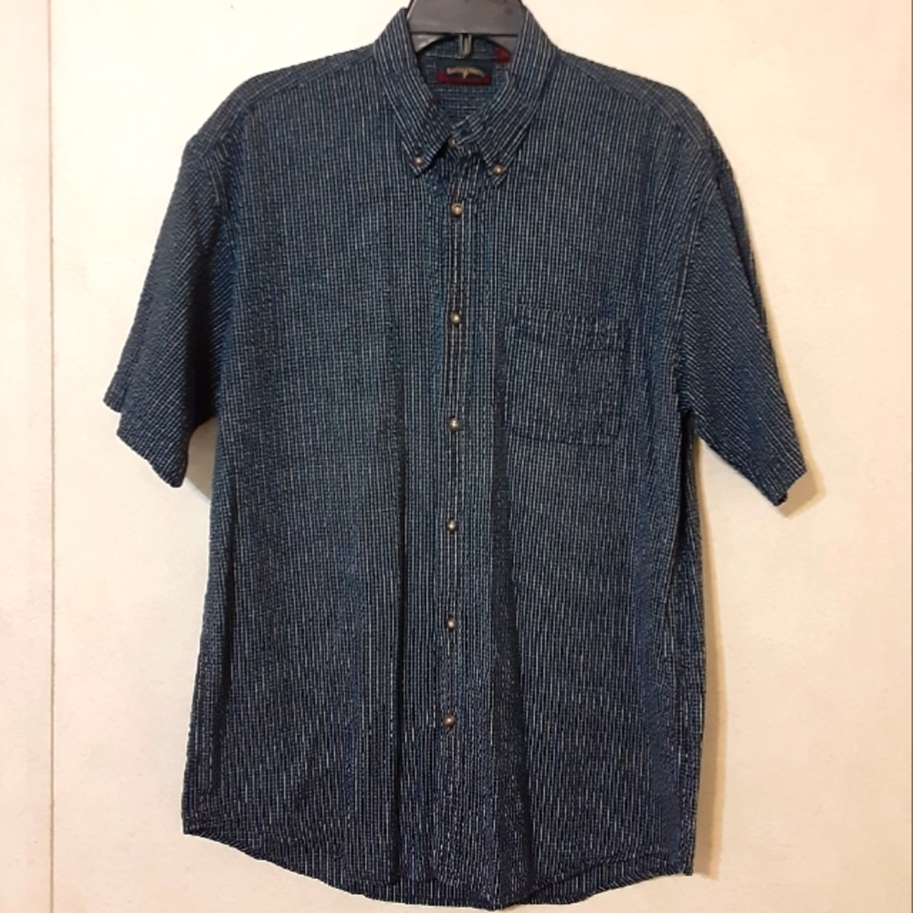 🌞SZ L SADDLEBRED BUTTON FRONT SHIRT